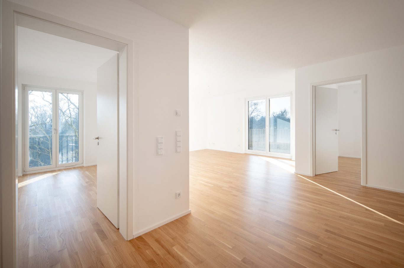 Blick von der Diele in Richtung Wohnbereich